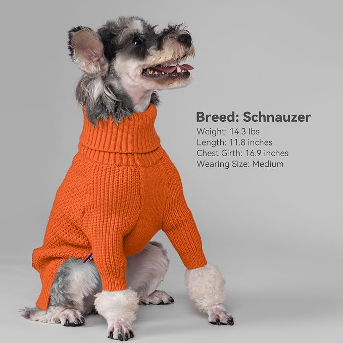 cyeollo 4XL Dog Sweater, Pullover Turtleneck - Image 9
