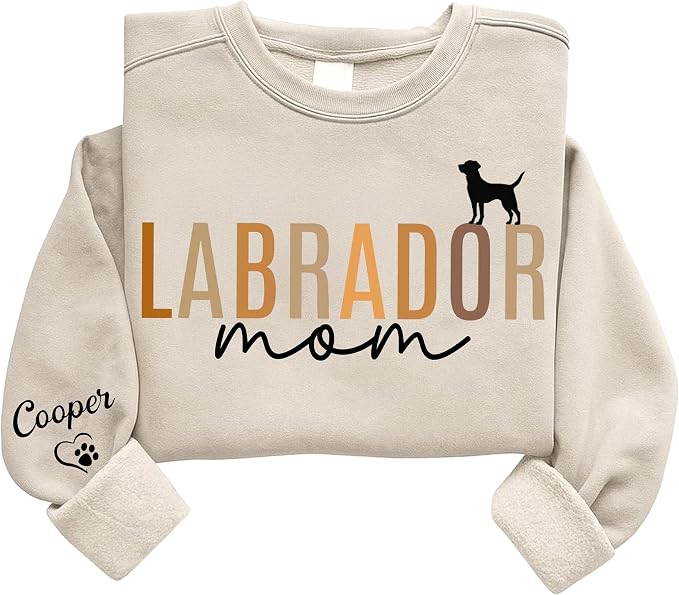 Personalized Dog Sweatshirt for Pet Lovers, Custom Name Crewneck, Cozy Gift for by Unknown