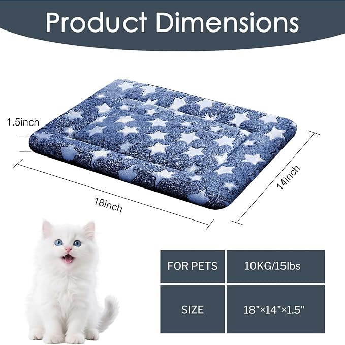Dog Bed Mat for Crate, Soft Kennel Pad, Durable Comfort Mat for Dogs and Cats - Image 4