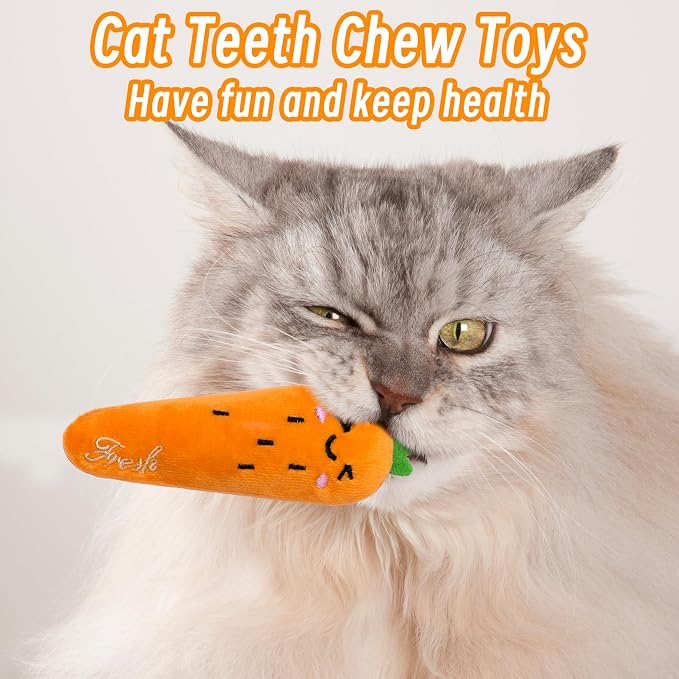 Catnip Toys for Indoor Cats, 5 Pack Cat Toys for Cats, Fluffy Catnip Toys for - Image 7