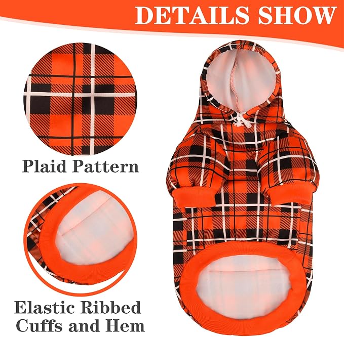 EXPAWLORER Plaid Dog Hoodie - Image 4