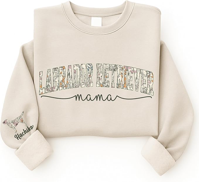 Personalized Dog Mom Sweatshirt, Dog Lover Crewneck, Gift Idea - Image 4