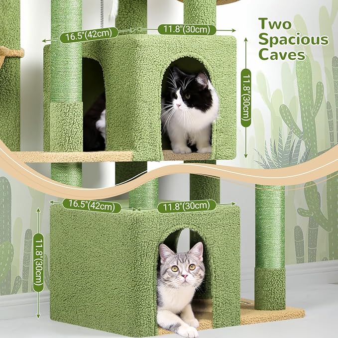 Globlazer Sturdy Cat Tree, 68-inch Large Cat Tower - Image 3