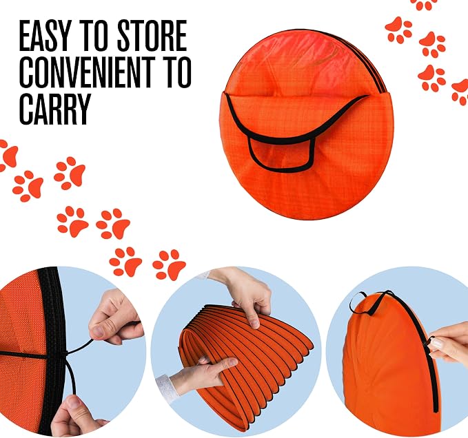Houseables Dog Agility Tunnel, Dog Tunnel, Agility Equipment, Puppy Obstacle - Image 7