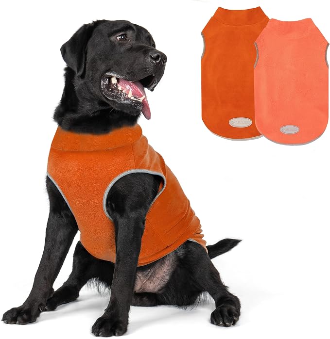 cyeollo 2XL Dog Sweater for Large Dogs Male Female, Reflective Dog Sweatshirt by CYEOLLO