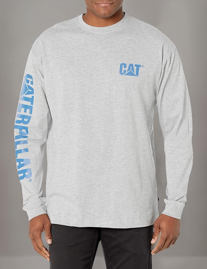 Caterpillar Trademark Banner Long Sleeve Tee Shirts - Image 5