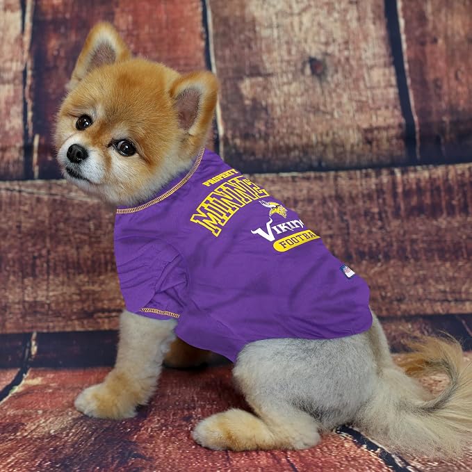 NFL Minnesota Vikings Dog T-shirt Large. - Image 2