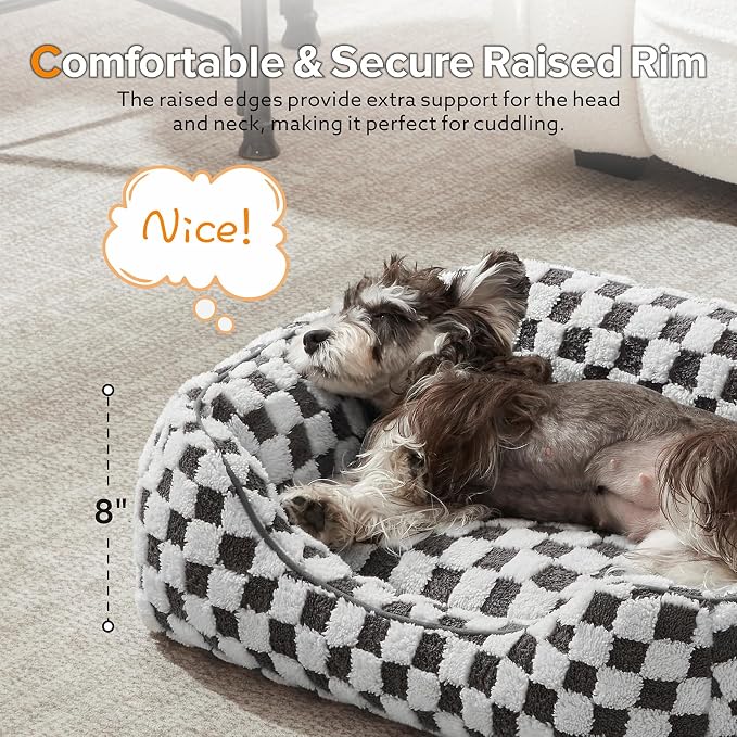 JOEJOY Dog Beds for Small Dogs -Cute Cat Beds for Indoor Cats Calming Pet Beds - Image 2