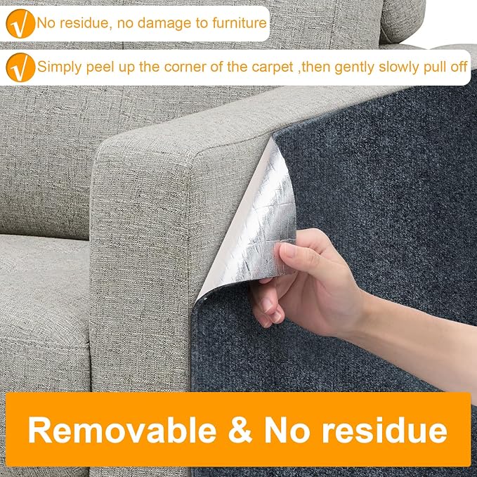 Large Cat Scratching Mat, Trimmable DIY Cat Wall Climbing Carpet, Cat Couch - Image 6