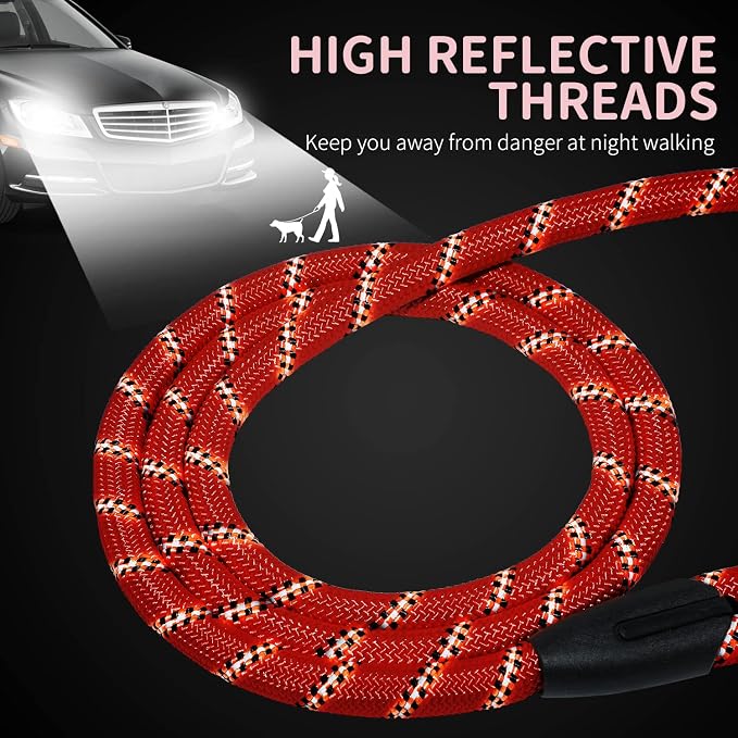 Long Dog Leash for Training 30Ft-Reflective Nylon Rope - Image 3