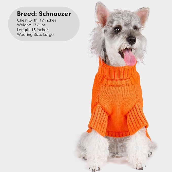 cyeollo Dog Sweater Pullover Turtleneck - Image 7