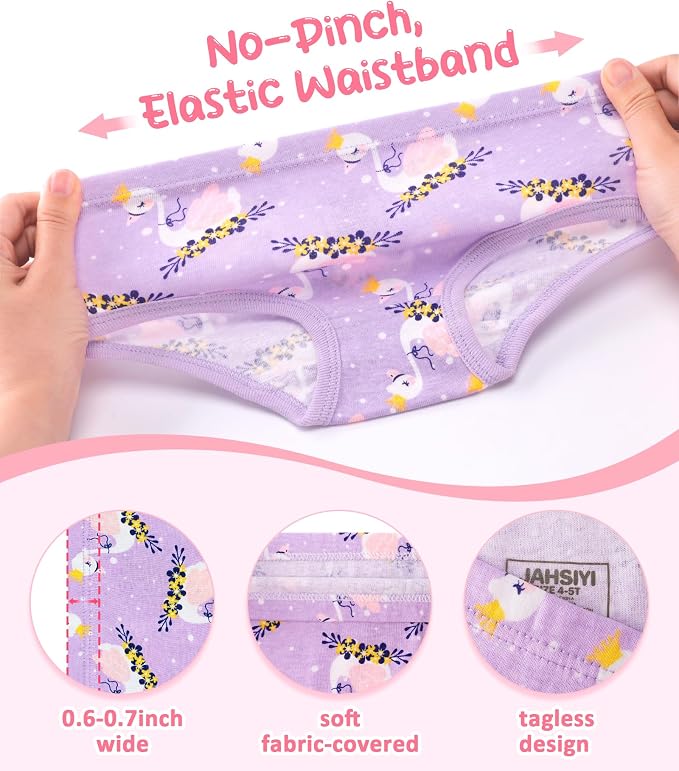 Girls and Toddlers 100% Cotton Underwear Tagless Soft Panties Size 2-3T - Image 3