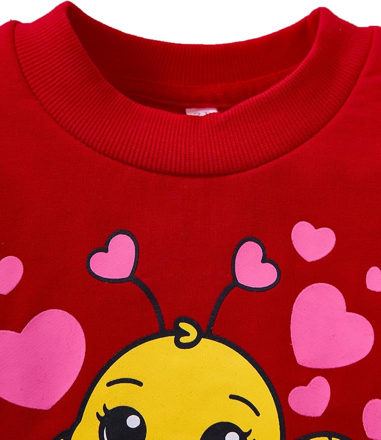 RETSUGO Toddler Baby Girls Sweatshirts Casual Pullover Crewneck Winter Long - Image 4