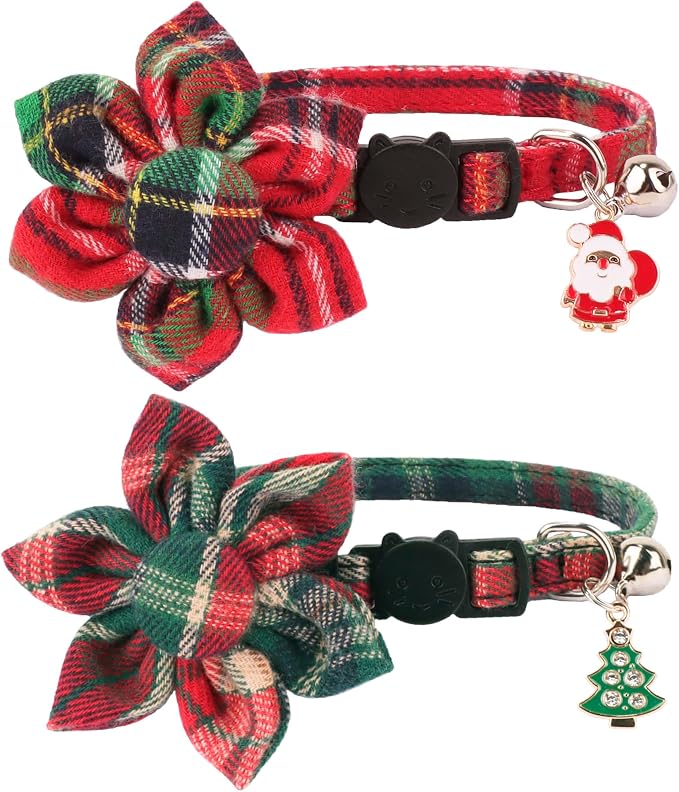 ADOGGYGO Christmas Cat Collar by ADOGGYGO