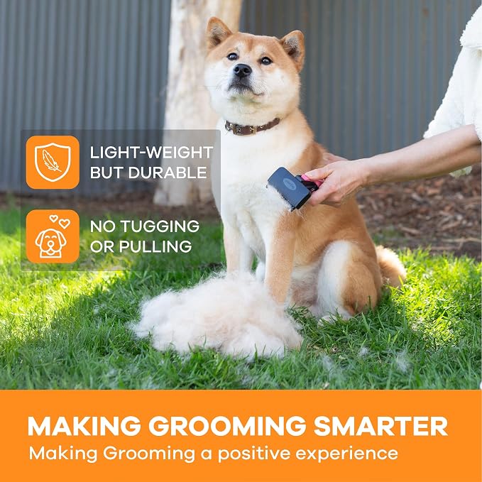 Deshedding Dog Brush for Short/Medium Hair – Gentle Deshedding Tool for Dogs & - Image 2