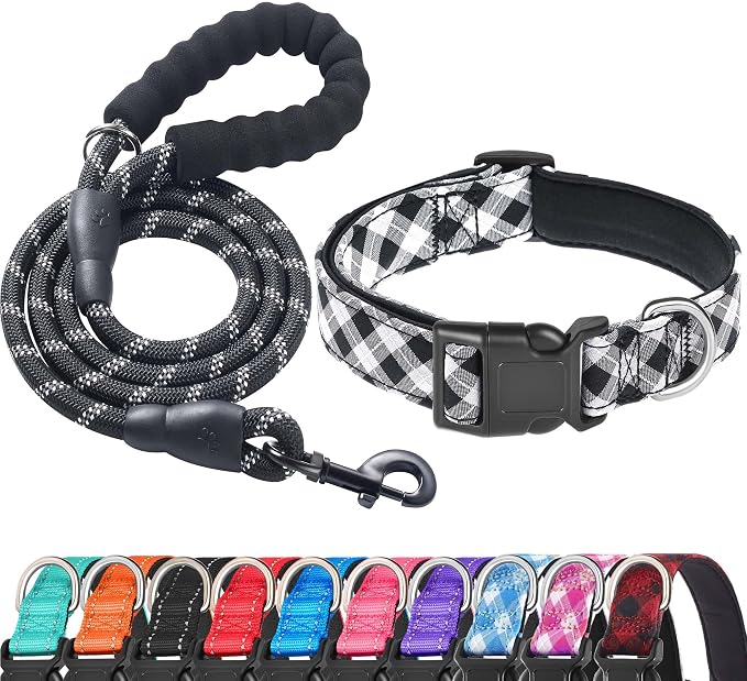 Reflective Dog Collar Padded by ladoogo