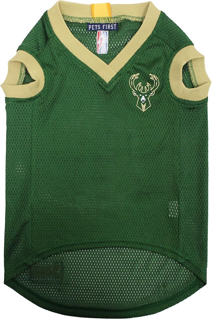 Pets First NBA MILWAUKEE BUCKS DOG Jersey, X-Small - Image 3
