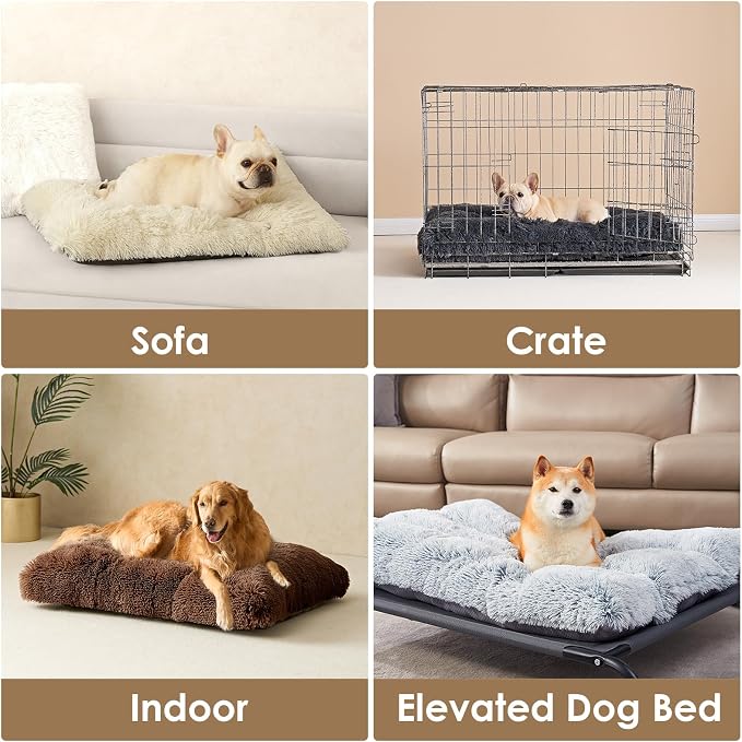 EHEYCIGA Fluffy XXL Dog Crate Pad, Plush Faux Fur Crate Bed - Image 5