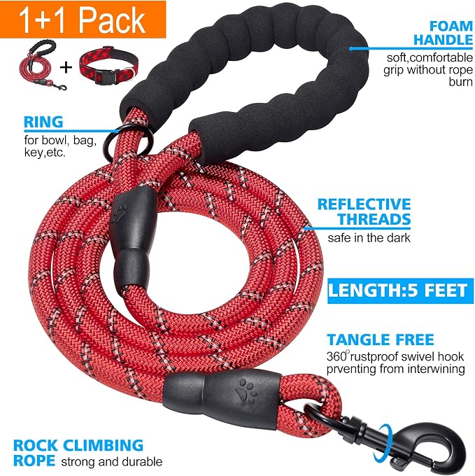 Reflective Dog Collar Padded - Image 2