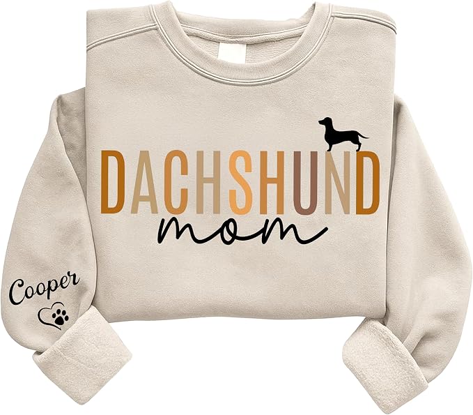Personalized Dog Sweatshirt for Pet Lovers, Custom Name Crewneck, Cozy Gift for by Unknown