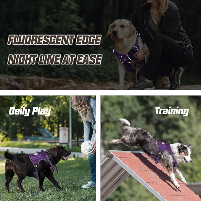 AUROTH Tactical Dog Harness for Large Dogs No Pull Adjustable Pet Harness - Image 5