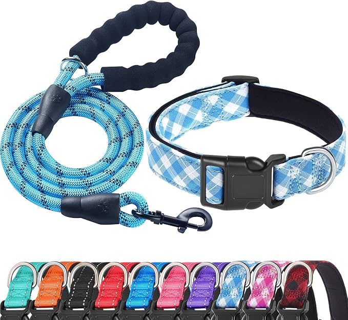 Reflective Dog Collar Padded by ladoogo