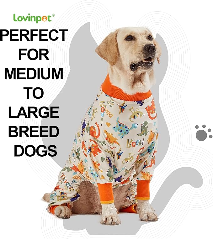 LovinPet Dog Pajamas Large Sized Dog, Anti Licking, Recovery Suit, Lightweight - Image 3