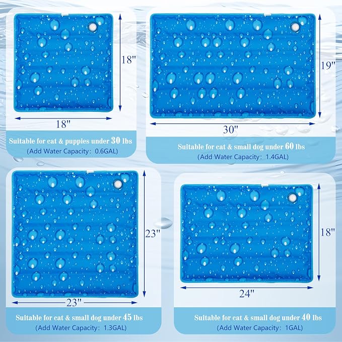 Dog Cooling Mat Water Injection Pet Cool Pads Dogs & Cats Pet Cooling Blanket - Image 5