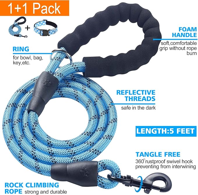 Reflective Dog Collar Padded - Image 2