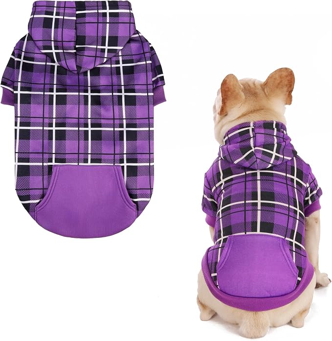 EXPAWLORER Plaid Dog Hoodie by EXPAWLORER