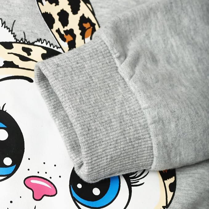 Little Girls Unicorn Outfits 2 Piece Kids Ruffle Sleeve Sweatshirt + Leggings - Image 5
