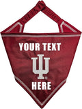 Pets First NCAA Indiana Hoosiers Personalized Tie Around Bandana by PETSFIRST