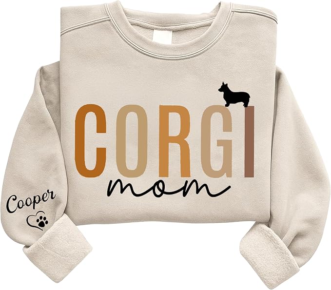Personalized Dog Sweatshirt for Pet Lovers, Custom Name Crewneck, Cozy Gift for by Unknown