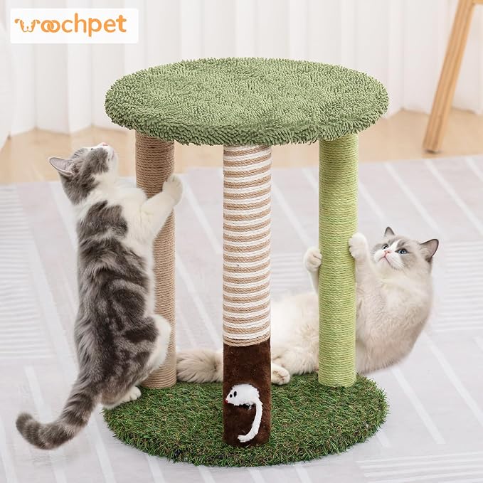 Cat Tree Tower with 3 Scratcher Posts 22inch Tall Cat Tree Sisal Scratching - Image 8