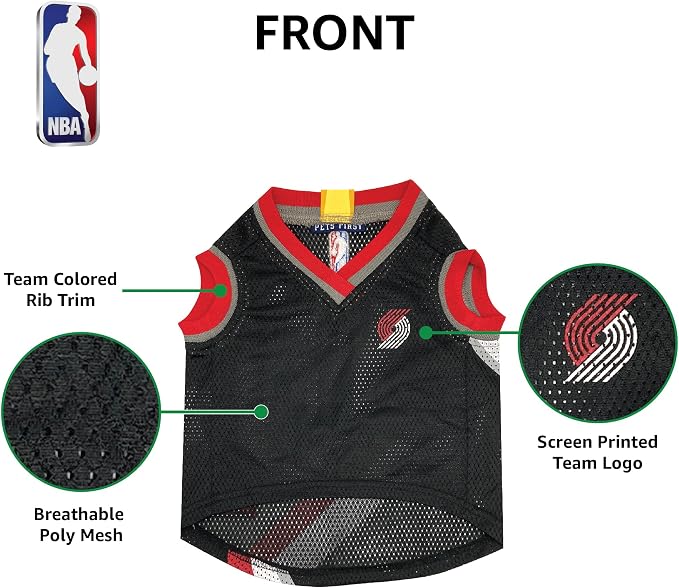 Pets First NBA Portland Trailblazers Dog Jersey, Medium- Tank Top Basketball - Image 4
