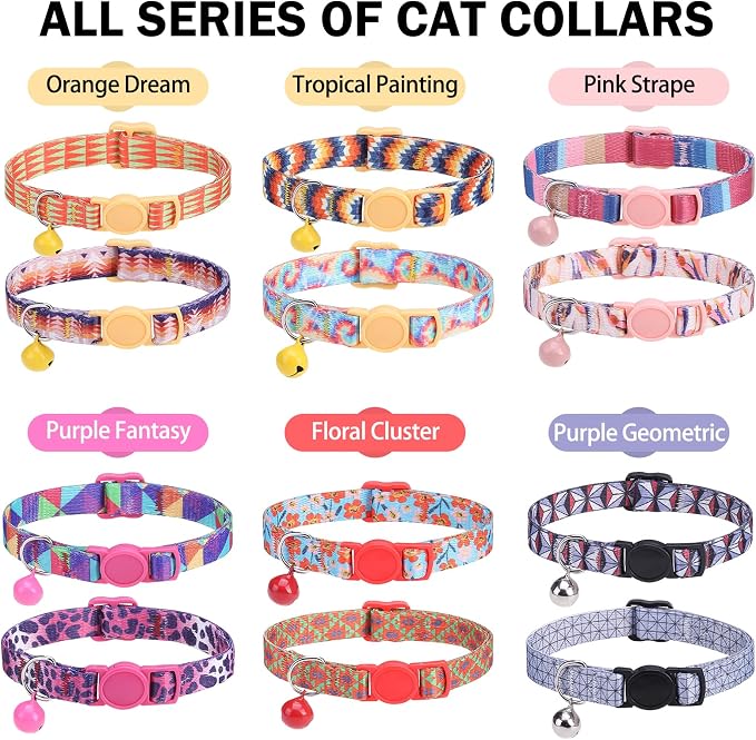 Breakaway Cat Collars for Girl Boy Cats, Fall Winter All Weather Cat Collar - Image 7