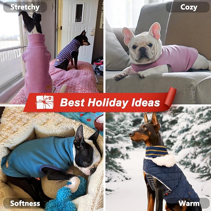 KYEESE 2Pack Dog Sweater Warm Pet Coats Pullover Dog Sweaters - Image 3