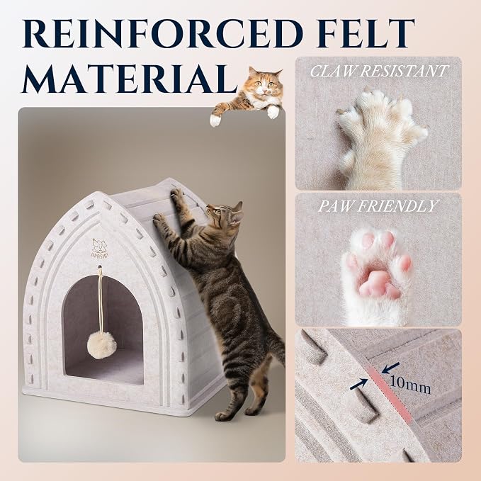 Apasiri Cat Houses for Indoor Cats: Cozy Indoor Pet Shelter - Image 6