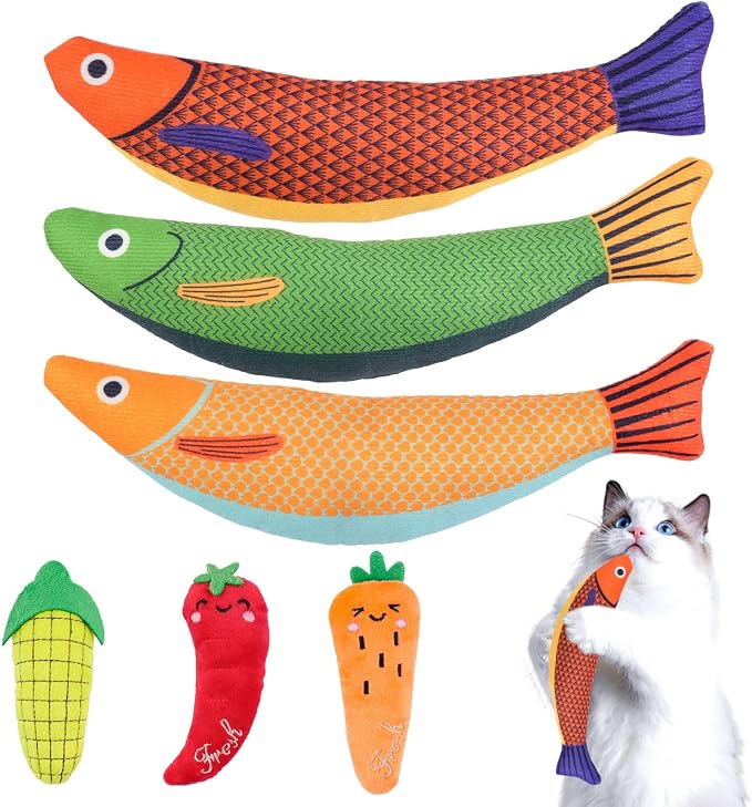 6 Pack Cat Toys, Catnip Toys for Cats, Cat Toys Interactive for Bored Indoor by Unknown