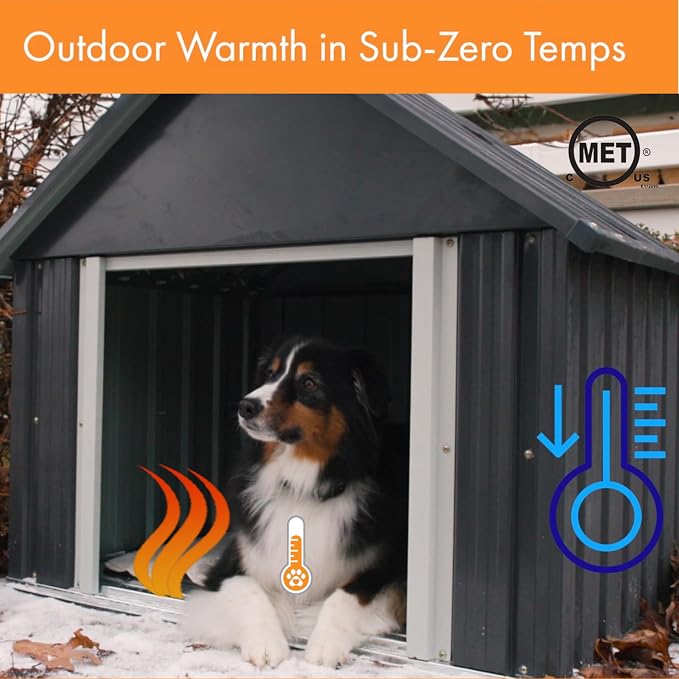 K&H Pet Products Lectro-Kennel Heated Outdoor Dog Pad, Durable Rigid ABS - Image 2