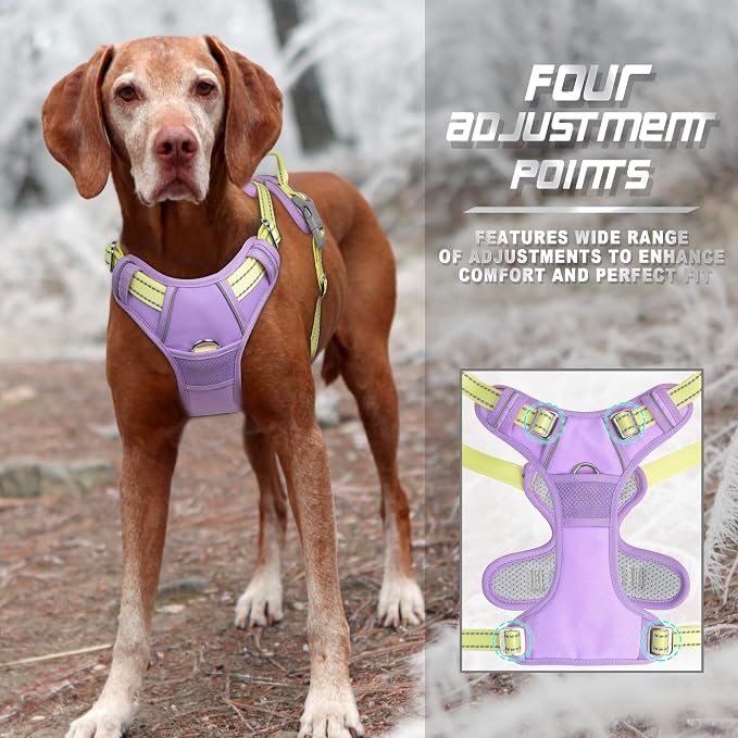 BARKBAY No Pull Dog Harness Front Clip Heavy Duty Reflective Easy Control Handle - Image 6