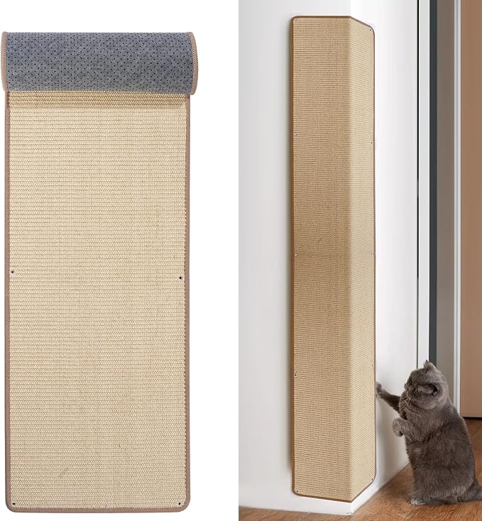 Natural Sisal Cat Scratching Mats 1 Pack, Cat Scratch Furniture Protector - Image 3