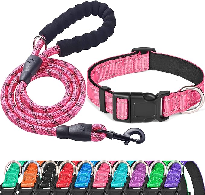 Reflective Dog Collar Padded by ladoogo
