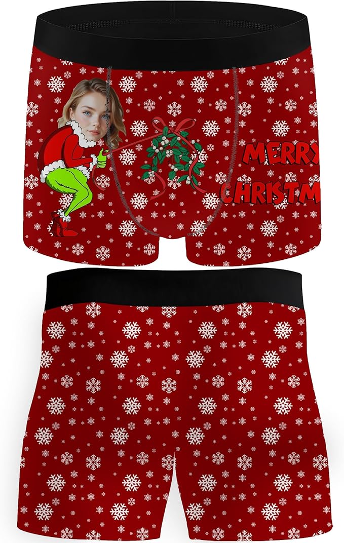 M YESCUSTOM Custom Faces Funny Short Briefs Gift by MYESCUSTOM