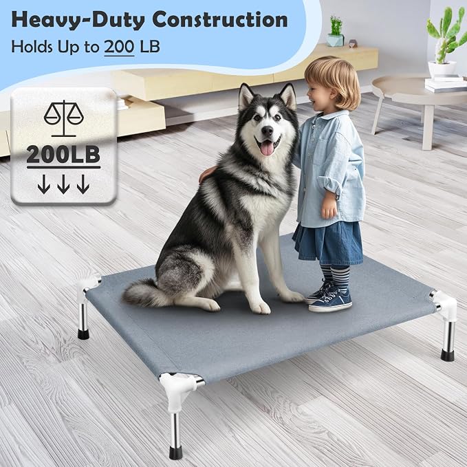 Outdoor Elevated Dog Bed, Dog Cots Beds - Image 2
