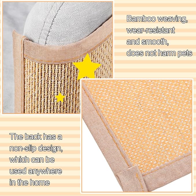 Newwiee 2 Pcs Cat Scratch Furniture Protector Mat Sofa Couch Protector - Image 4
