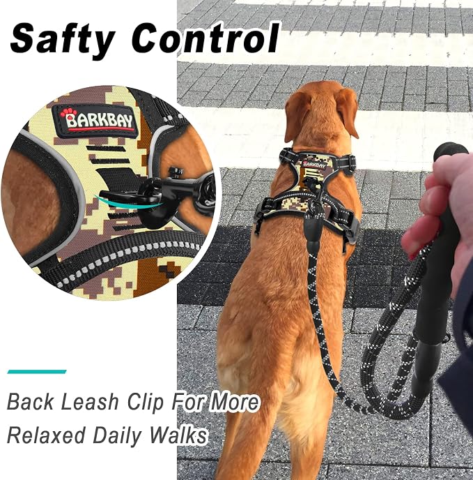 BARKBAY No Pull Dog Harness Large Step in Reflective Dog Harness - Image 6