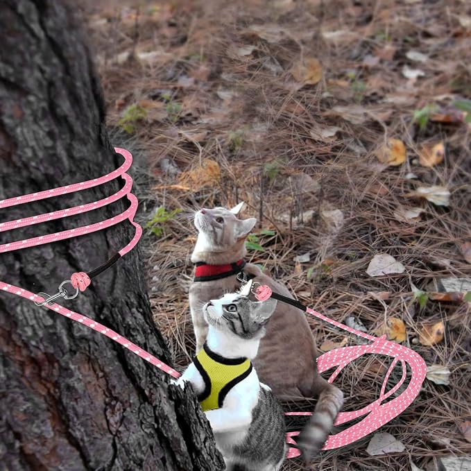 Rypet Reflective Cat Long Leash 15 FT Escape Proof Walking Leads Yard Long - Image 6