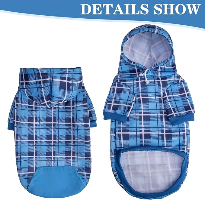 EXPAWLORER Plaid Dog Hoodie - Image 5