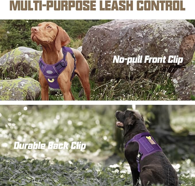 AUROTH Tactical Dog Harness for Large Dogs No Pull Adjustable Pet Harness - Image 4